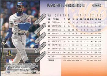 1997 Donruss #249 Lance Johnson Back