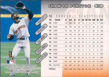 1997 Donruss #255 Shawon Dunston Back