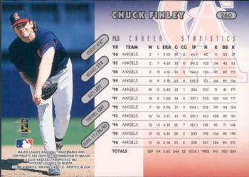 1997 Donruss #260 Chuck Finley Back