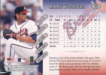 1997 Donruss #325 Mark Wohlers Back