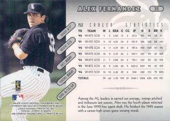 1997 Donruss #32 Alex Fernandez Back