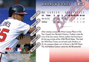 1997 Donruss #358 Andruw Jones Back