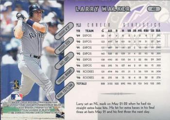 1997 Donruss #48 Larry Walker Back
