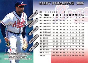 1997 Donruss #63 Terry Pendleton Back