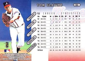 1997 Donruss #86 Tom Glavine Back