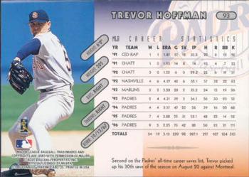 1997 Donruss #93 Trevor Hoffman Back