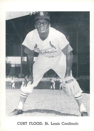 1962 Jay Publishing St. Louis Cardinals 5x7 Photos #NNO Curt Flood Front
