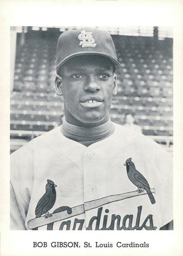 1962 Jay Publishing St. Louis Cardinals 5x7 Photos #NNO Bob Gibson Front
