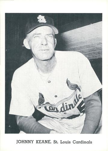 1962 Jay Publishing St. Louis Cardinals 5x7 Photos #NNO Johnny Keane Front