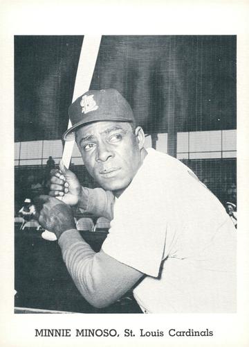 1962 Jay Publishing St. Louis Cardinals 5x7 Photos #NNO Minnie Minoso Front