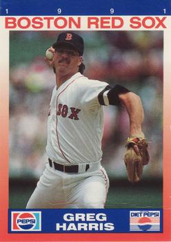 1991 Pepsi Boston Red Sox #NNO Greg Harris Front