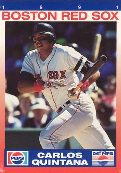 1991 Pepsi Boston Red Sox #NNO Carlos Quintana Front