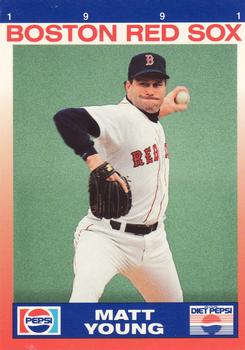 1991 Pepsi Boston Red Sox #NNO Matt Young Front