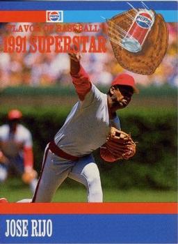1991 Pepsi Superstars #5 Jose Rijo Front