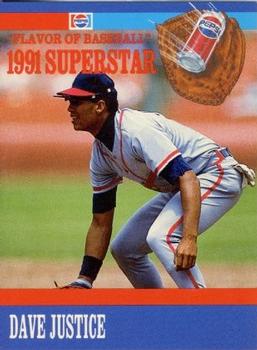 1991 Pepsi Superstars #9 Dave Justice Front