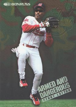 1997 Donruss - Armed and Dangerous #9 Kenny Lofton Front