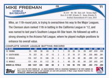 2014 Topps Pro Debut #11 Mike Freeman Back