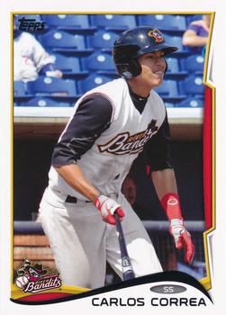 2014 Topps Pro Debut #100a Carlos Correa Front