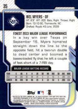 2014 Finest #35 Wil Myers Back