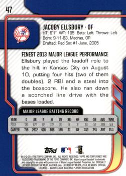 2014 Finest #47 Jacoby Ellsbury Back