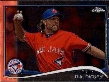 2014 Topps Chrome #104 R.A. Dickey Front