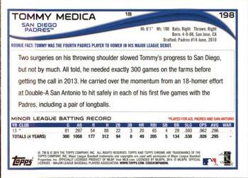 2014 Topps Chrome #198 Tommy Medica Back