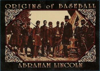 1994 American Archives Origins of Baseball #13 Abraham Lincoln Front