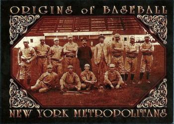 1994 American Archives Origins of Baseball #40 New York Metropolitans Front