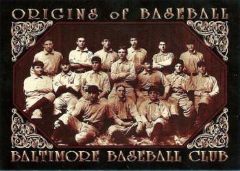 1994 American Archives Origins of Baseball #99 Baltimore Baseball Club Front