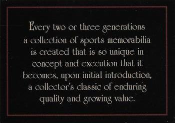 1994 American Archives Origins of Baseball #z3 Acknowledgments Front