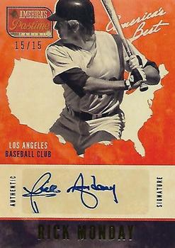 2013 Panini America's Pastime - America's Best Autographs Gold #AB-RM Rick Monday Front