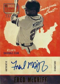 2013 Panini America's Pastime - America's Best Autographs Gold #AB-FM Fred McGriff Front