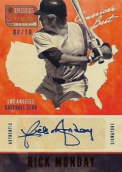 2013 Panini America's Pastime - America's Best Autographs Red #AB-RM Rick Monday Front