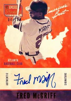 2013 Panini America's Pastime - America's Best Autographs Red #AB-FM Fred McGriff Front