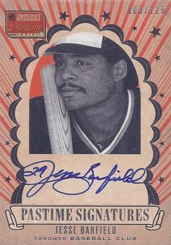 2013 Panini America's Pastime - Pastime Signatures #JE Jesse Barfield Front