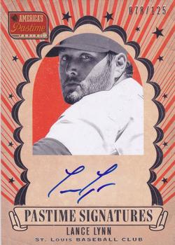 2013 Panini America's Pastime - Pastime Signatures #LL Lance Lynn Front