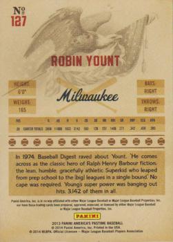 2013 Panini America's Pastime - Gold #127 Robin Yount Back