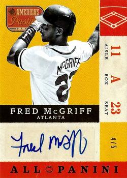 2013 Panini America's Pastime - All-Panini Autographs Red #AP-FM Fred McGriff Front