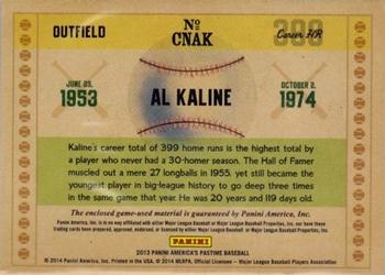 2013 Panini America's Pastime - Career Numbers #CNAK Al Kaline Back