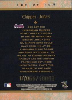 1997 Donruss - Diamond Kings #10 Chipper Jones Back