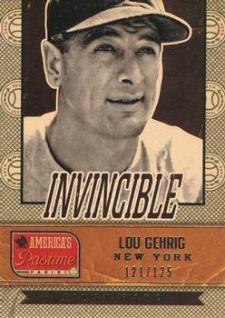 2013 Panini America's Pastime - Invincible #I1 Lou Gehrig Front
