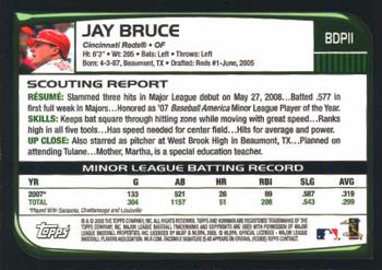 2008 Bowman Draft Picks & Prospects #BDP11 Jay Bruce Back
