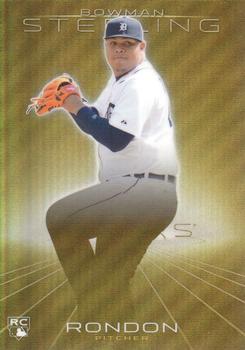 2013 Bowman Sterling - Gold Refractors #22 Bruce Rondon Front