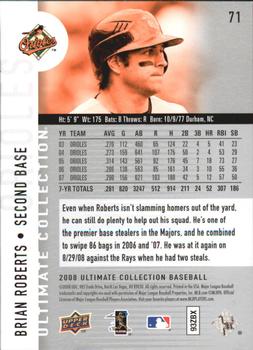 2008 Upper Deck Ultimate Collection #71 Brian Roberts Back
