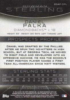 2013 Bowman Sterling - Prospect Autographs #BSAP-DPL Daniel Palka Back