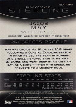 2013 Bowman Sterling - Prospect Autographs #BSAP-JMA Jacob May Back