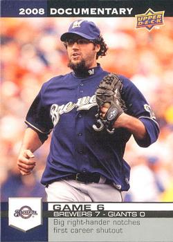 2008 Upper Deck Documentary #156 Eric Gagne Front