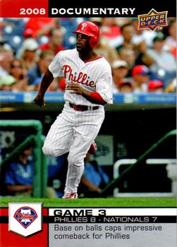 2008 Upper Deck Documentary #203 Jimmy Rollins Front