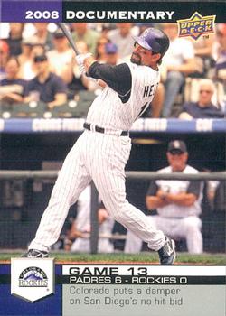 2008 Upper Deck Documentary #393 Todd Helton Front