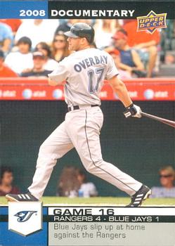 2008 Upper Deck Documentary #586 Lyle Overbay Front